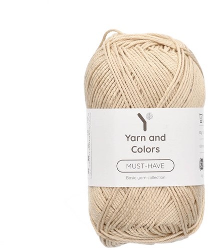 50 gr bolletje Yarn & Colors in de kleur sand
