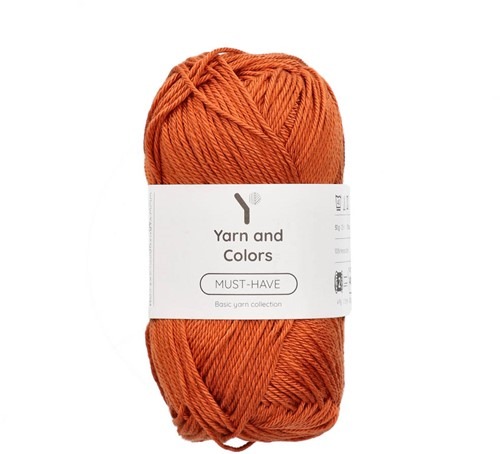 50 gr bolletje Yarn & Colors musthave katoengaren. kleur Autumn, 129