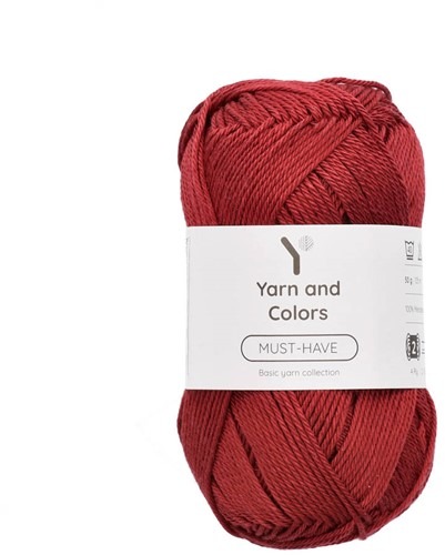 Garenbol 50gr, Yarn & Colors in de kleur Merlot, nummer 131.