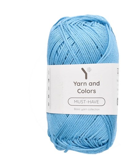 50 gram bolletje katoengaren van het merk Yarn & Colors musthave in de kleur Sky. 137
